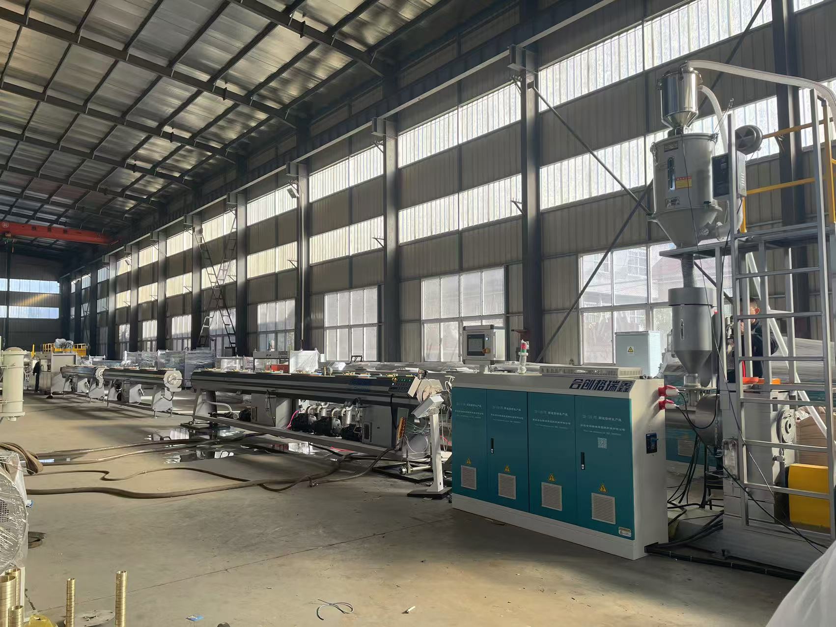 20-110mm HDPE pipe machine successfully tested